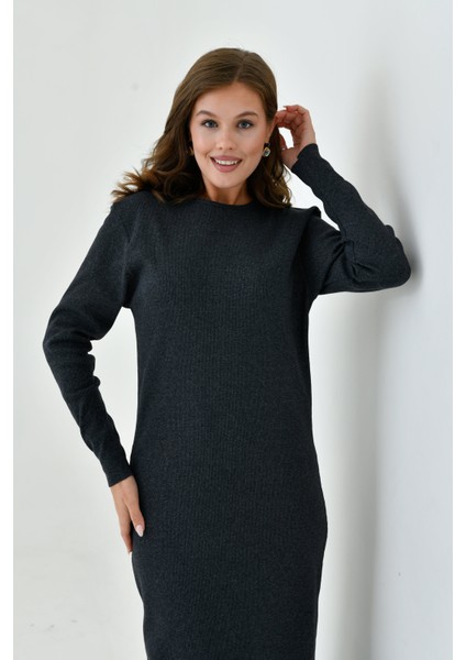 Uzun Kollu Fitilli Bisiklet Sıfır Yaka Terletmeyen Pamuklu Içlik Uzun Elbise Astar Tesettür