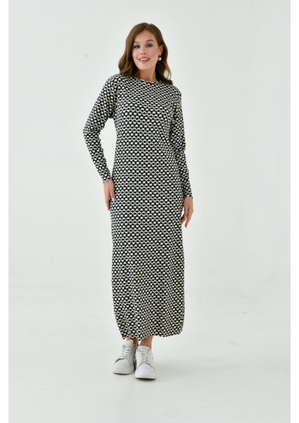 Uzun Kollu Fitilli Bisiklet Sıfır Yaka Terletmeyen Pamuklu Içlik Uzun Elbise Astar Tesettür fırsatları