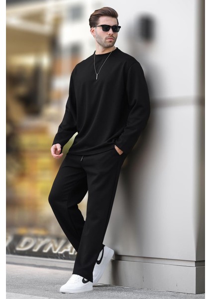 Siyah Basic Uzun Kollu Eşofman Takımı 5960 modelleri