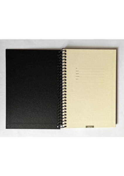 Mini Serisi Kareli Defter, Spiralli, Sert Kapaklı, 16 x 23 Cm, 100 Yaprak (Ön Kapakta Gözlük Çizimli)