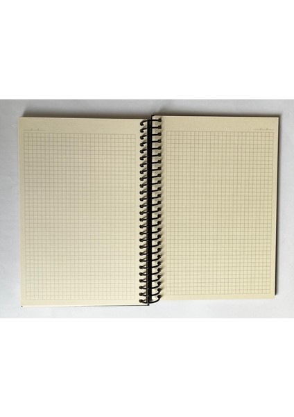 Mini Serisi Kareli Defter, Spiralli, Sert Kapaklı, 16 x 23 Cm, 100 Yaprak (Ön Kapakta Gözlük Çizimli)