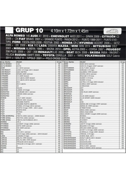 Standart Grup 10 Oto Branda modelleri