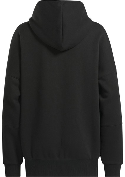 Lux Oversızed Hoodıe Siyah Kadın Sweatshirt indirimleri