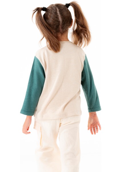 – Frog Baskılı Yeşil/beyaz, Yumoş Kumaş, Bisiklet Yaka Çocuk T-Shirt indirimleri