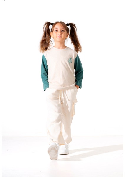 – Frog Baskılı Yeşil/beyaz, Yumoş Kumaş, Bisiklet Yaka Çocuk T-Shirt fiyatları