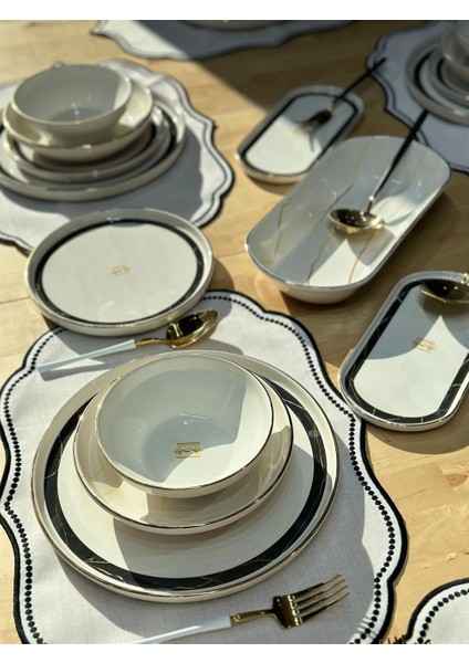 27 Parça Modern Pure Nancos Yemek Takımı