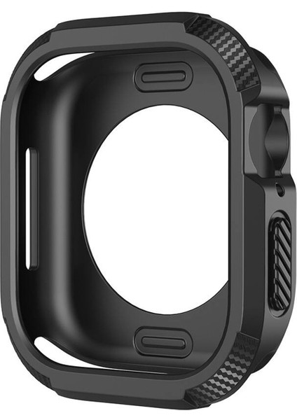 Apple Watch 10 46MM ile Uyumlu Önü Açık Armor Silikon Tpu Kasa Koruyucu Kılıf - FC794