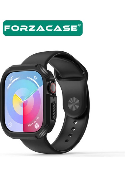Apple Watch 10 46MM ile Uyumlu Önü Açık Armor Silikon Tpu Kasa Koruyucu Kılıf - FC794