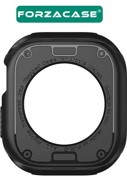 Apple Watch 10 46MM ile Uyumlu Önü Açık Armor Silikon Tpu Kasa Koruyucu Kılıf - FC794