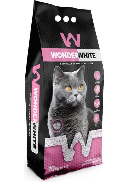 Wonderwhıte Bebek Pudralı 10 kg (11.8 Lt) Kedi Kumu