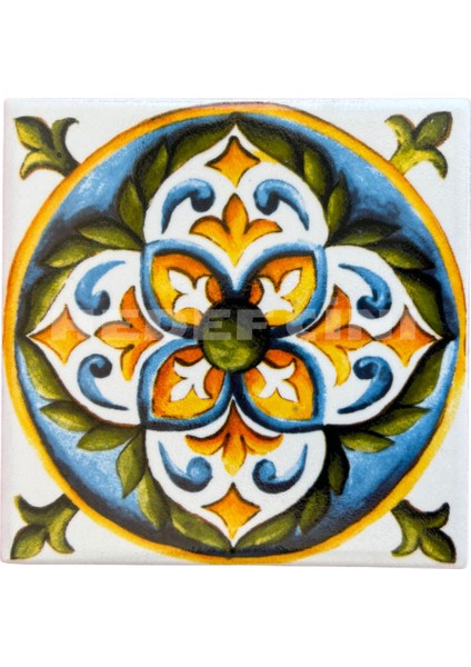 10 x 10 4'lü Desenli Karo