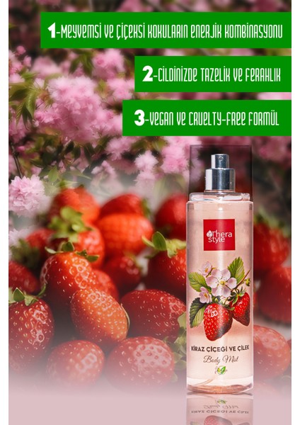 Therastyle Japon Kirazı ve Çilek Body Mist 200ML modelleri
