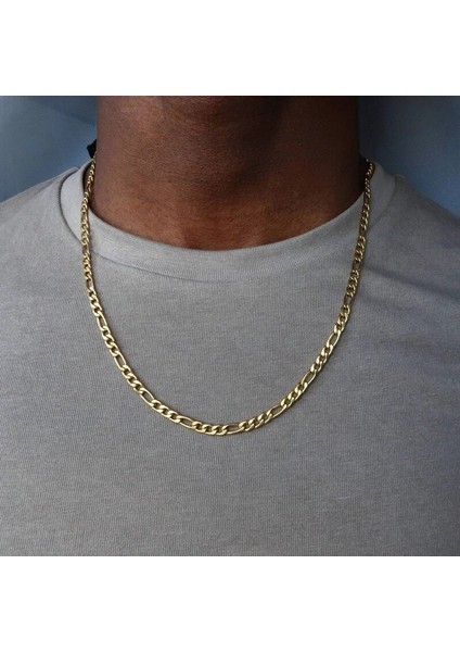 Çelik Figaro Zincir Kolye Unisex 65CM