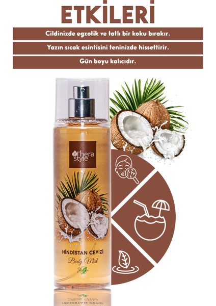 Hindistan Cevizi Vücut Spreyi Body Mist 200 ml fırsatları