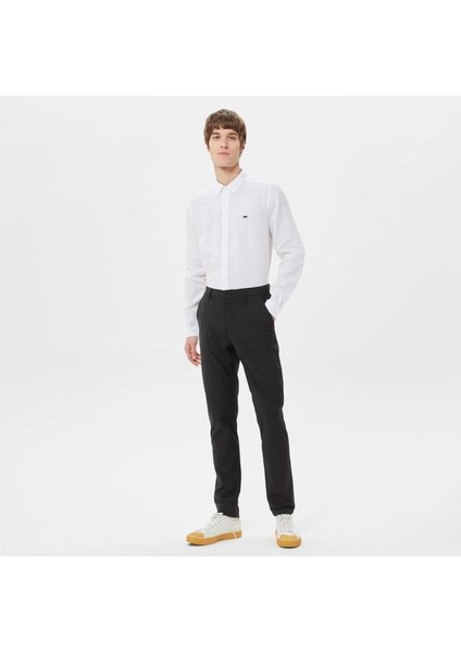 Slim Fit Keten Gömlek