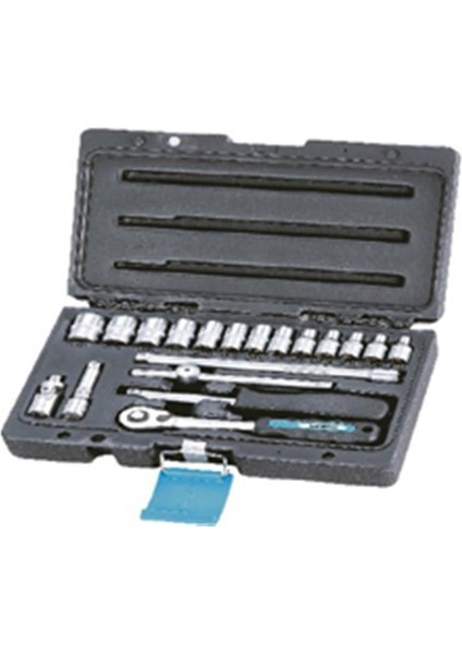 1/4" Altı Köşe Lokma Takımı 19 Parça