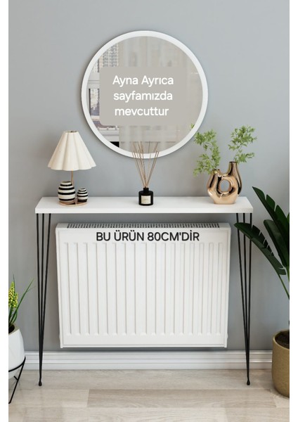 Beyaz Petek Üstü Raf Dresuar 80CM (60-70CM Petekler Içindir.)