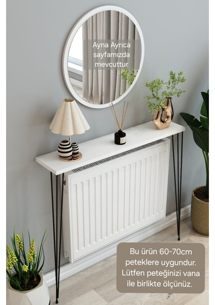 Beyaz Petek Üstü Raf Dresuar 80CM (60-70CM Petekler Içindir.)