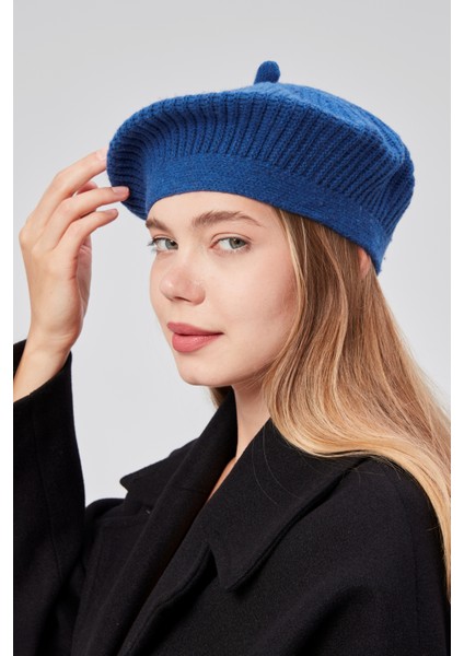 Kadın Kışlık Şık Fransız Ressam Düz Örgü Bere Şapka fiyatları