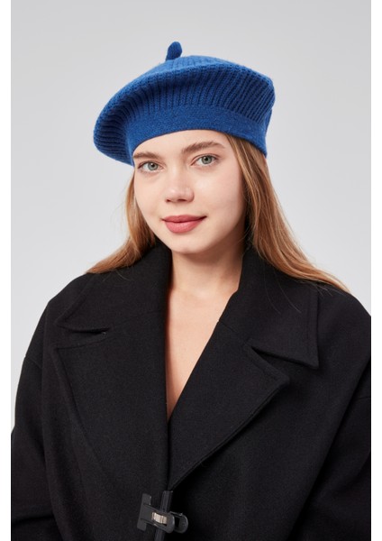 Kadın Kışlık Şık Fransız Ressam Düz Örgü Bere Şapka modelleri