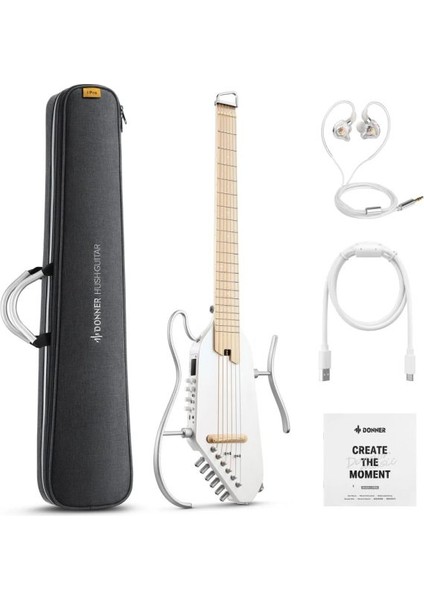 Hush-I Pro Elektro Akustik Gitar (Beyaz) fiyatları