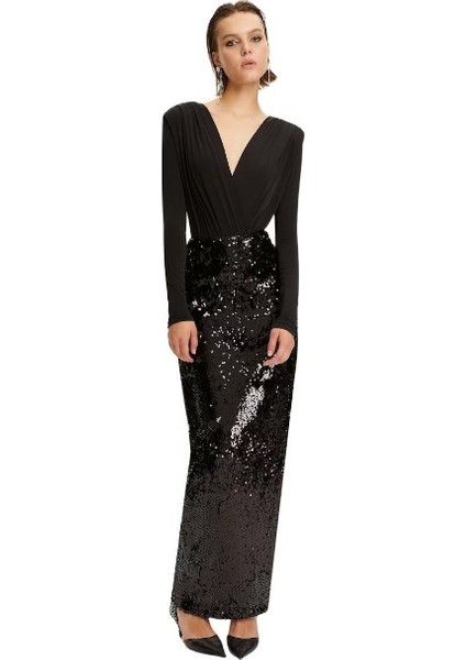 Maksi Payetli Abiye Etek fiyatları