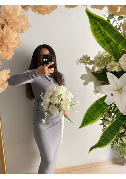 Gelin Buketi Gelin Çiçeği Gala Çiçeği Şakayık El Buketi Damat Yaka Çiçeği