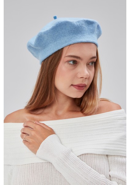 Kep Kadın Sanatçı Ressam Şapkası Klasik Fransız Bere Moda Sanatçı Şapkası Bere Keçe Fransız Şapka