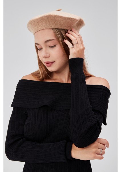 Kep Kadın Sanatçı Ressam Şapkası Klasik Fransız Bere Moda Sanatçı Şapkası Bere Keçe Fransız Şapka modelleri