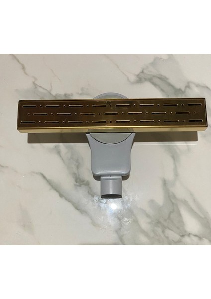 Vegalıne 50 cm Gold Yersifonu Paslanmaz 304 Duş Kanalı Banyo Gideribanyo Süzgeci