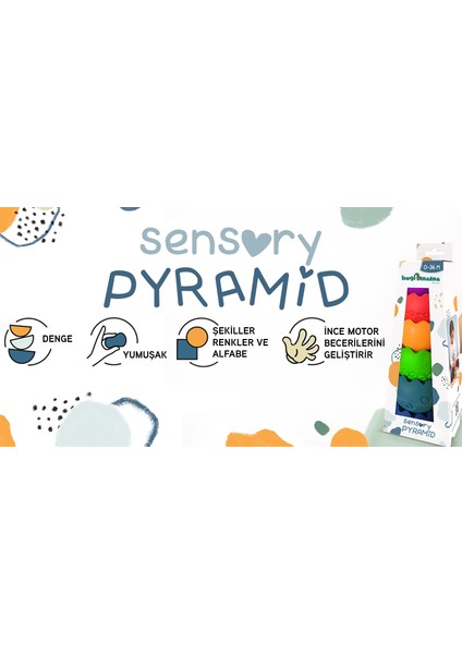 Sensory Yumuşak Piramit: Duyusal Denge Oyuncağı