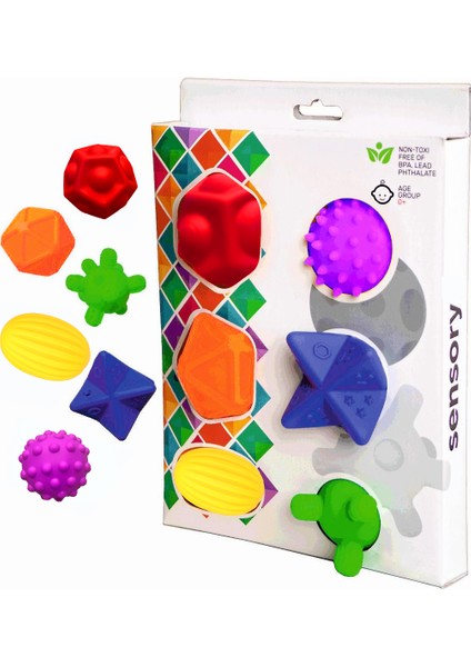 Sensory Duyusal Bebek Topları: 6'lı Set