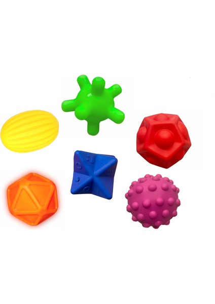 Sensory Duyusal Bebek Topları: 6'lı Set
