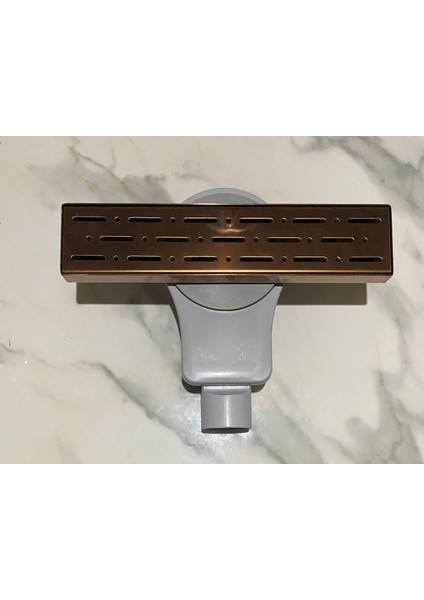 40 cm Rose Gold Yer Sifonu Paslanmaz 304 Duş Kanalı Banyo Gideri Banyo Süzgeci