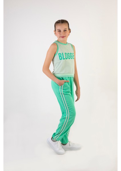 Kız Çocuk Crop Model Alt-Üst Takım-10-13 Yaş