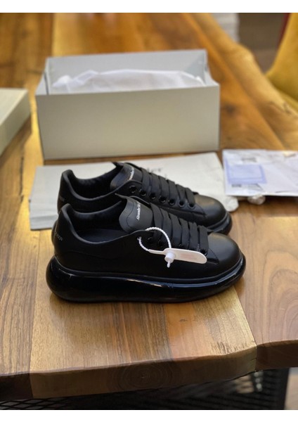 Şeffaf Taban Deri Yeni Sezon Klasik Erkek Bayan Unisex Ayakkabı Mcqueen Ithal