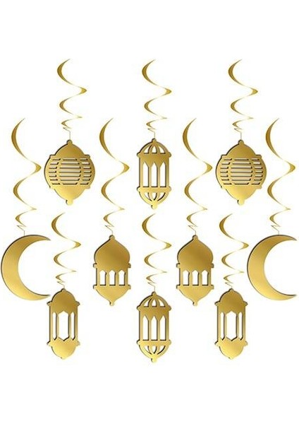 3D Tavan Süs Ramazan Gold 10'lu