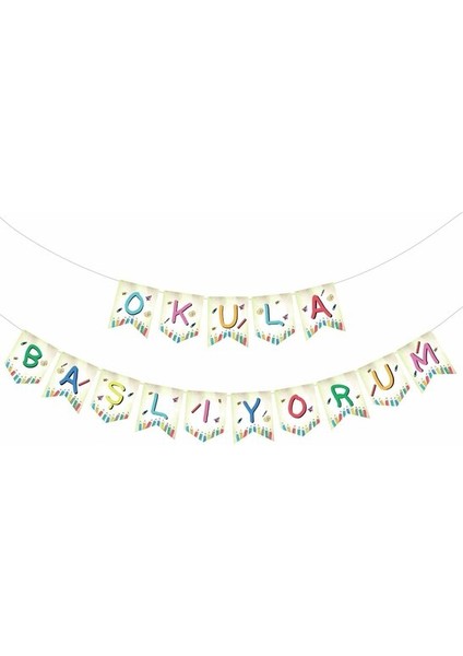 Okula Başlıyorum Dekoratif Banner