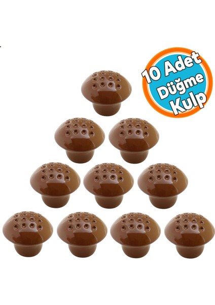 10 Adet Mobilya Kulp Mobilya Çekmece Dolap Kapak Kulpu Kulbu Kahverengi Metal Kulp fiyatları