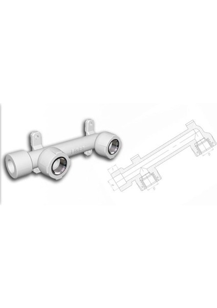 Pprc 20 x 1/2 Taharat Bağlantısı Gri
