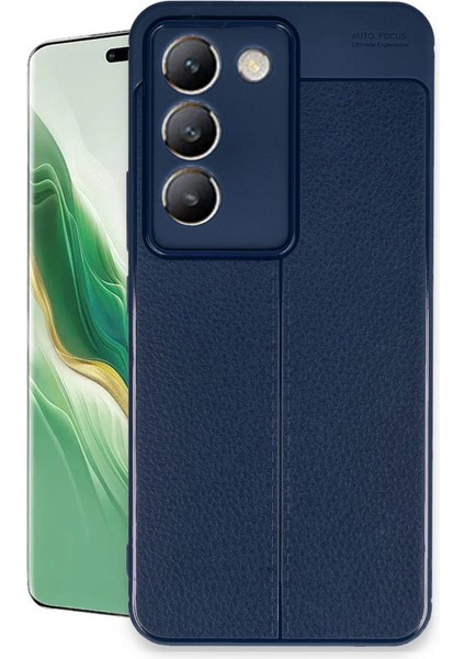 Vivo V30 Lite 4g Kılıf Auto Focus Deri Desen Silikon Arka Kapak
