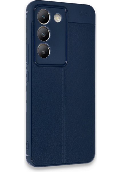 Vivo V30 Lite 4g Kılıf Auto Focus Deri Desen Silikon Arka Kapak