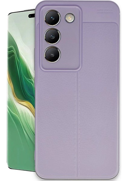 Vivo V30 Lite 4g Kılıf Auto Focus Deri Desen Silikon Arka Kapak