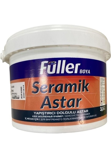 Füller Seramik Üstü Astar 3,5 kg Beyaz