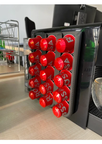 Nespresso ve Starbucks Uyumlu Kapsül Kahve Standı Siyah