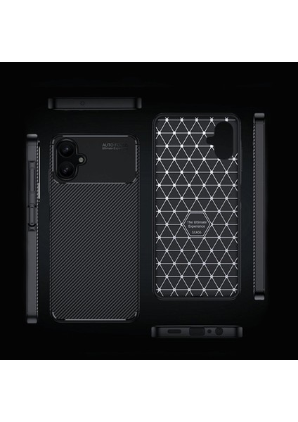 Samsung Galaxy A06 Kılıf Focus Carbon Silikon Kapak