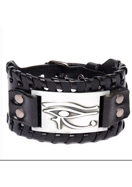 Vegan Deri Viking Takı Korsan Bileklik