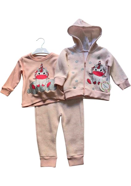 Kışlık Üçlü Kız Bebek Takımı,set Takım,özel Gün,doğum Günü