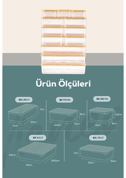 20LI Buzdolabı Düzenleyici Organizer Mikrodalgaya Uygun Difriz Saklama Kabı Sarı