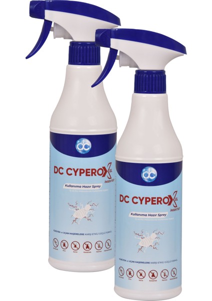 Cyperox Ul Hamamböceği, Sivrisinek, Karasinek, Karınca,Pire İlacı 500 ml 2'li Paket